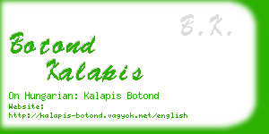 botond kalapis business card